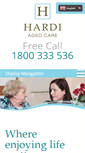 Mobile Screenshot of hardiagedcare.com.au